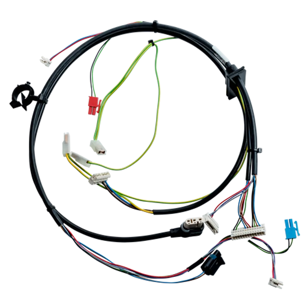 Kabelsatz mit mehreren Leitungen und Anschlüssen, hergestellt von Wolf, geeignet für hydraulische Anwendungen in Maschinen.